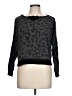 William Rast Animal Print Black Pullover Sweater Size L - photo 1