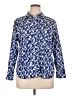 Talbots Print Blue Long Sleeve Button-Down Shirt Size XL Petite - photo 1