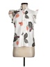 Unbranded 100% Polyester Ivory White Short Sleeve Blouse Size M - photo 1