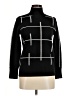 Metric Knits Houndstooth Black Turtleneck Sweater Size M - photo 1