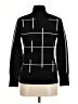 Metric Knits Houndstooth Black Turtleneck Sweater Size M - photo 2