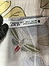 Zara Floral Ivory 3/4 Sleeve Button-Down Shirt Size L - photo 7