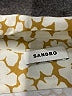 Sandro 100% Viscose Print Yellow Long Sleeve Blouse Size XL (4) - photo 7