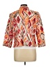 Chico's Print Orange Jacket Size Lg (2) - photo 2