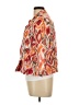 Chico's Print Orange Jacket Size Lg (2) - photo 5