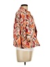 Chico's Print Orange Jacket Size Lg (2) - photo 4
