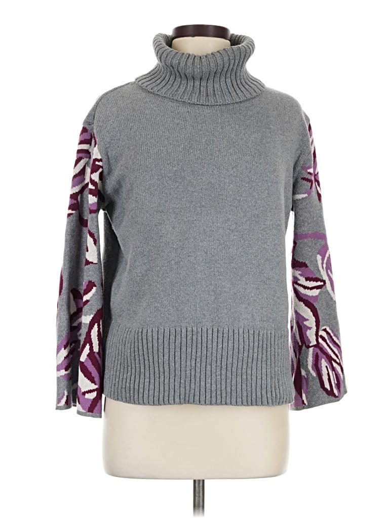 Pre-owned Cabi Turtleneck Sweater In Gray