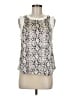 Cinq à Sept 100% Silk Ivory Sleeveless Silk Top Size M - photo 1
