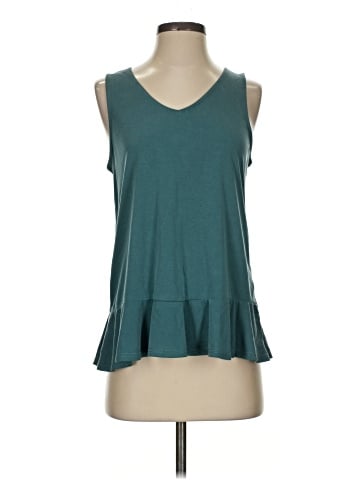 Green Envelope Sleeveless Top (view 1)