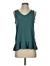 Green Envelope Teal Sleeveless Top Size S - photo 1