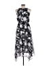 Sangria 100% Polyester Graphic Black Cocktail Dress Size 10 - photo 2
