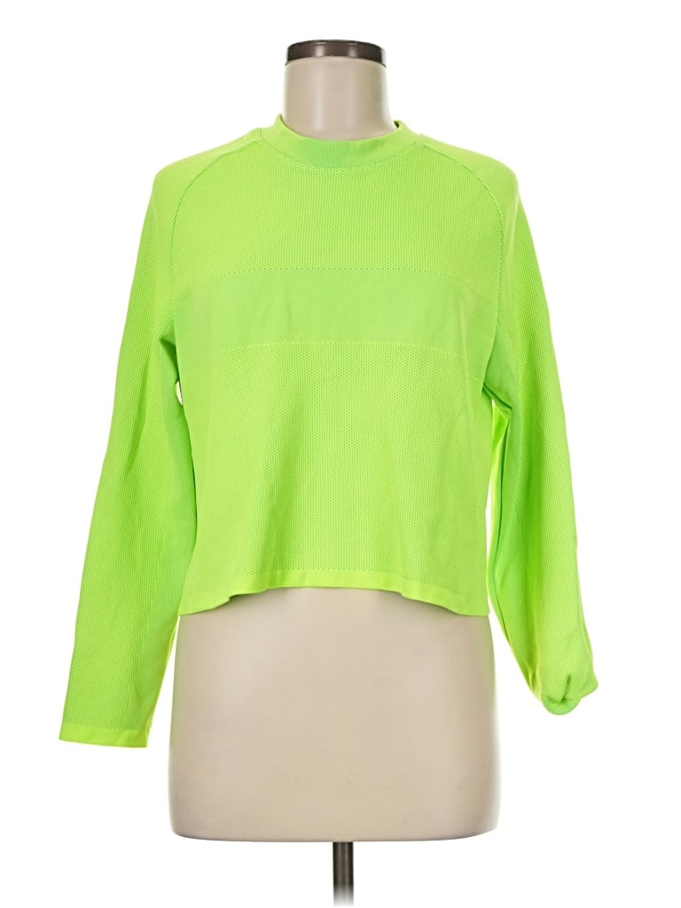 Pre-owned Athleta Long Sleeve T-shirt In Green