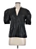 Steve Madden 100% Polyurethane Black Short Sleeve Blouse Size M - photo 1