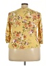 Papermoon Floral Yellow 3/4 Sleeve Blouse Size XXL - photo 2