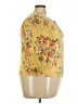 Papermoon Floral Yellow 3/4 Sleeve Blouse Size XXL - photo 4