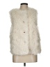 Assorted Brands Ivory Faux Fur Vest Size L (estimated) - photo 1