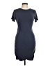 Express Solid Gray Casual Dress Size M - photo 1