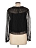 J.Crew 100% Cupro Black Long Sleeve Blouse Size L - photo 2