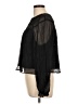 J.Crew 100% Cupro Black Long Sleeve Blouse Size L - photo 5