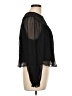 J.Crew 100% Cupro Black Long Sleeve Blouse Size L - photo 4