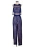ASOS 100% Polyester Graphic Blue Jumpsuit Size 4 - photo 1