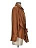 On Twelfth Brown Long Sleeve Blouse Size S - photo 4