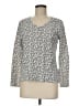 Basic Editions 100% Cotton Silver Long Sleeve T-Shirt Size M - photo 1