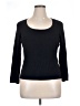 Sigrid Olsen Black 3/4 Sleeve Top Size XL - photo 1