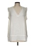 Banana Republic 100% Polyester Ivory Sleeveless Blouse Size L - photo 1
