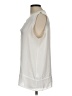 Banana Republic 100% Polyester Ivory Sleeveless Blouse Size L - photo 5