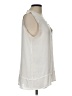 Banana Republic 100% Polyester Ivory Sleeveless Blouse Size L - photo 4