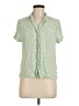Splendid 100% Viscose Stars Green Short Sleeve Blouse Size M - photo 1