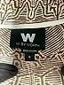 W by Worth 100% Silk Chevron-herringbone Green Shorts Size 6 - photo 3