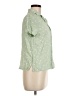 Splendid 100% Viscose Stars Green Short Sleeve Blouse Size M - photo 4