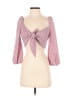 WAYF Burgundy 3/4 Sleeve Blouse Size S - photo 1