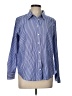Ann Taylor Stripes Blue Long Sleeve Button-Down Shirt Size L (petite) - photo 1