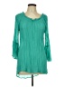 Forgotten Grace Teal 3/4 Sleeve Blouse Size L - photo 1