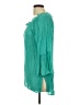 Forgotten Grace Teal 3/4 Sleeve Blouse Size L - photo 5