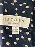Hayden 100% Polyester Polka Dots Black Long Sleeve Blouse Size S - photo 7