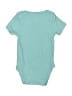 Cloud Island 100% Cotton Solid Teal Short Sleeve Onesie Size 6-9 mo - photo 2