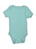 Cloud Island 100% Cotton Solid Teal Short Sleeve Onesie Size 6-9 mo - photo 1