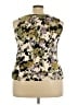 Talbots Floral Multi Color Ivory Sweater Vest Size 2X Petite - photo 2