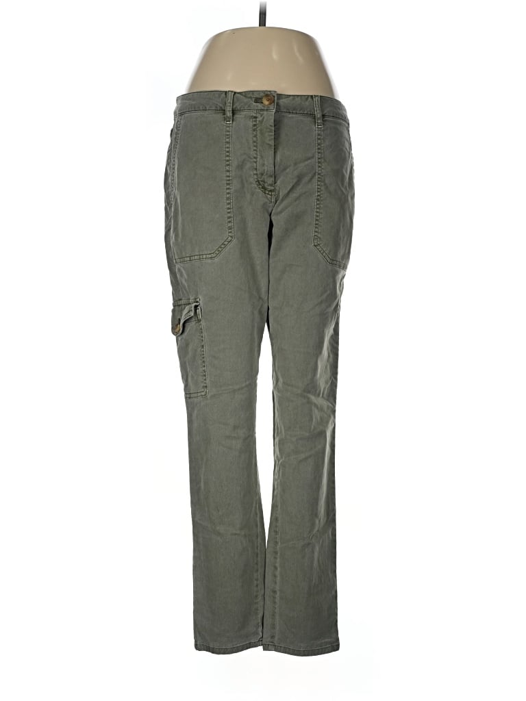 Pre-owned Jjill Cargo Pants In Green