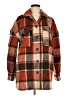 Avec Les Filles Plaid Brown Coat Size M - photo 1