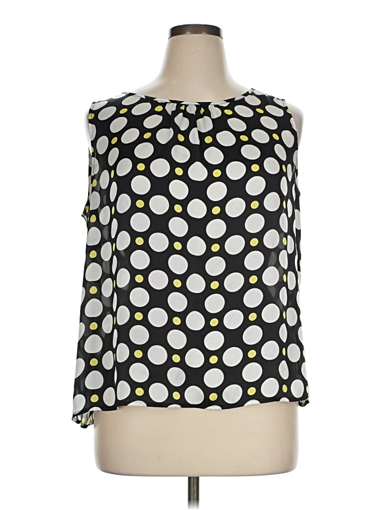 Pre-owned Nine West Tank Top Yellow Square Neckline Tops