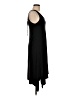 Peach Solid Black Casual Dress Size M - photo 4