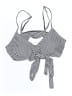 Unbranded Stripes Black Swimsuit Top Size M - photo 1