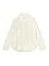 Lands' End 100% Cotton Solid Ivory Long Sleeve Button-Down Shirt Size M (youth) - photo 1