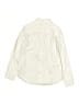 Lands' End 100% Cotton Solid Ivory Long Sleeve Button-Down Shirt Size M (youth) - photo 2