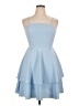 Unbranded 100% Polyester Solid Blue Cocktail Dress Size XL - photo 1